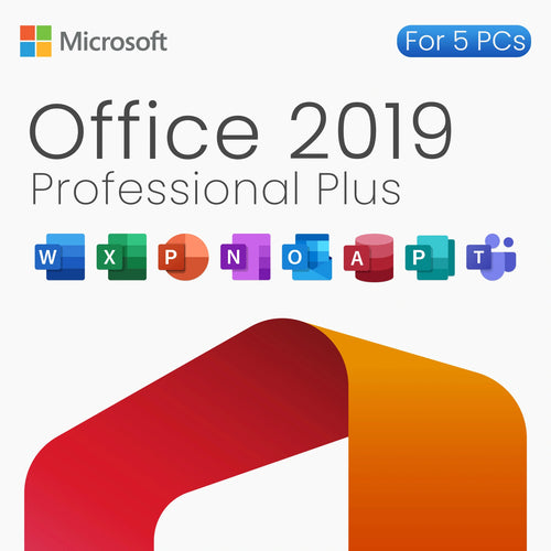 Microsoft Office 2019 Professional Plus – Lifetime License For 5 PCs