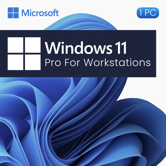Microsoft Windows 11 Pro For Workstations – Lifetime License for 1 PC