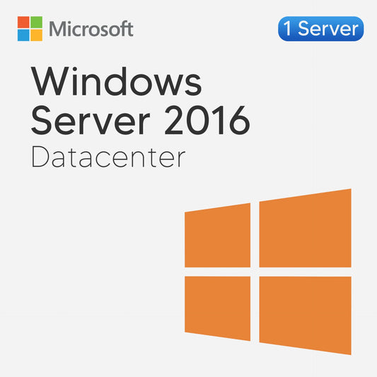 Microsoft Windows Server 2016 Datacenter For 1PC - Lifetime License