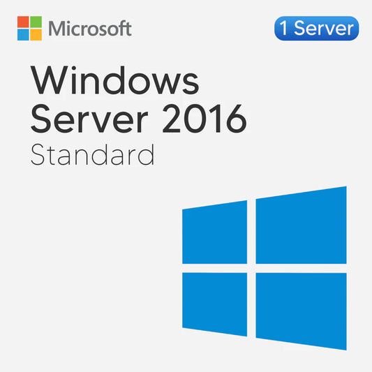 Microsoft Windows Server 2016 Standard For 1PC - Lifetime License