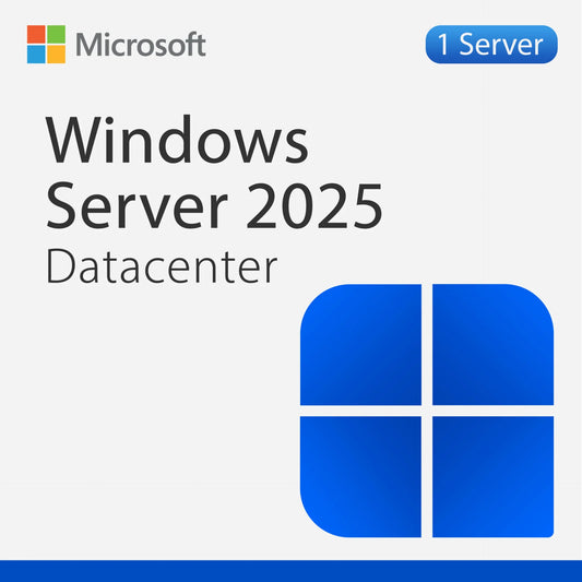 Microsoft Windows Server 2025 Datacenter For 1PC - Lifetime License